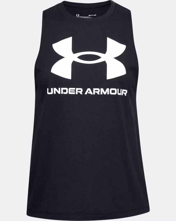 Under Armour Canotta Sportiva Donna Tank Top Elasticizzato Allenamento UA Tech Nero - immagine 7