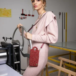 Porta cellulare tracolla KEISI Apple red