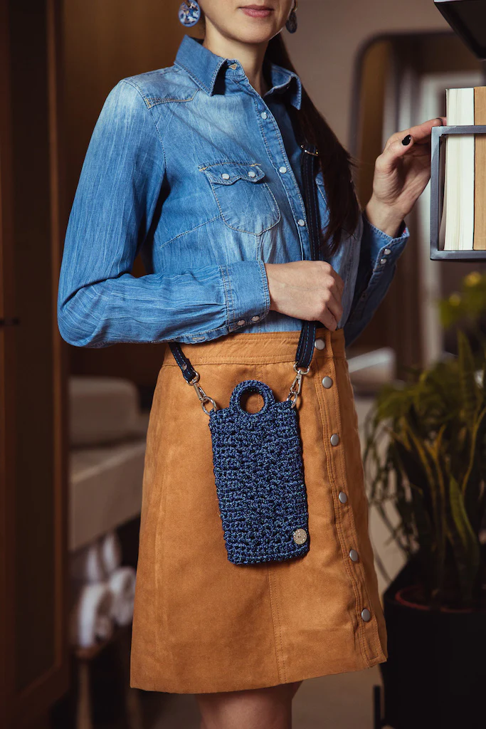 Porta cellulare tracolla KEISI Blue