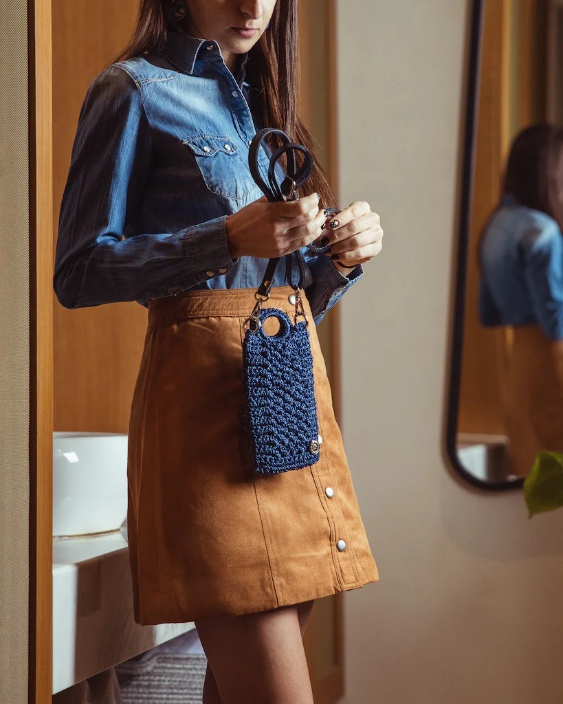 Porta cellulare tracolla KEISI Blue - immagine 3