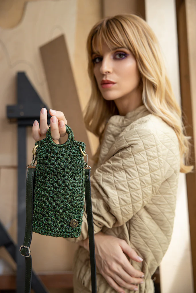 Porta cellulare tracolla KEISI Green - immagine 3