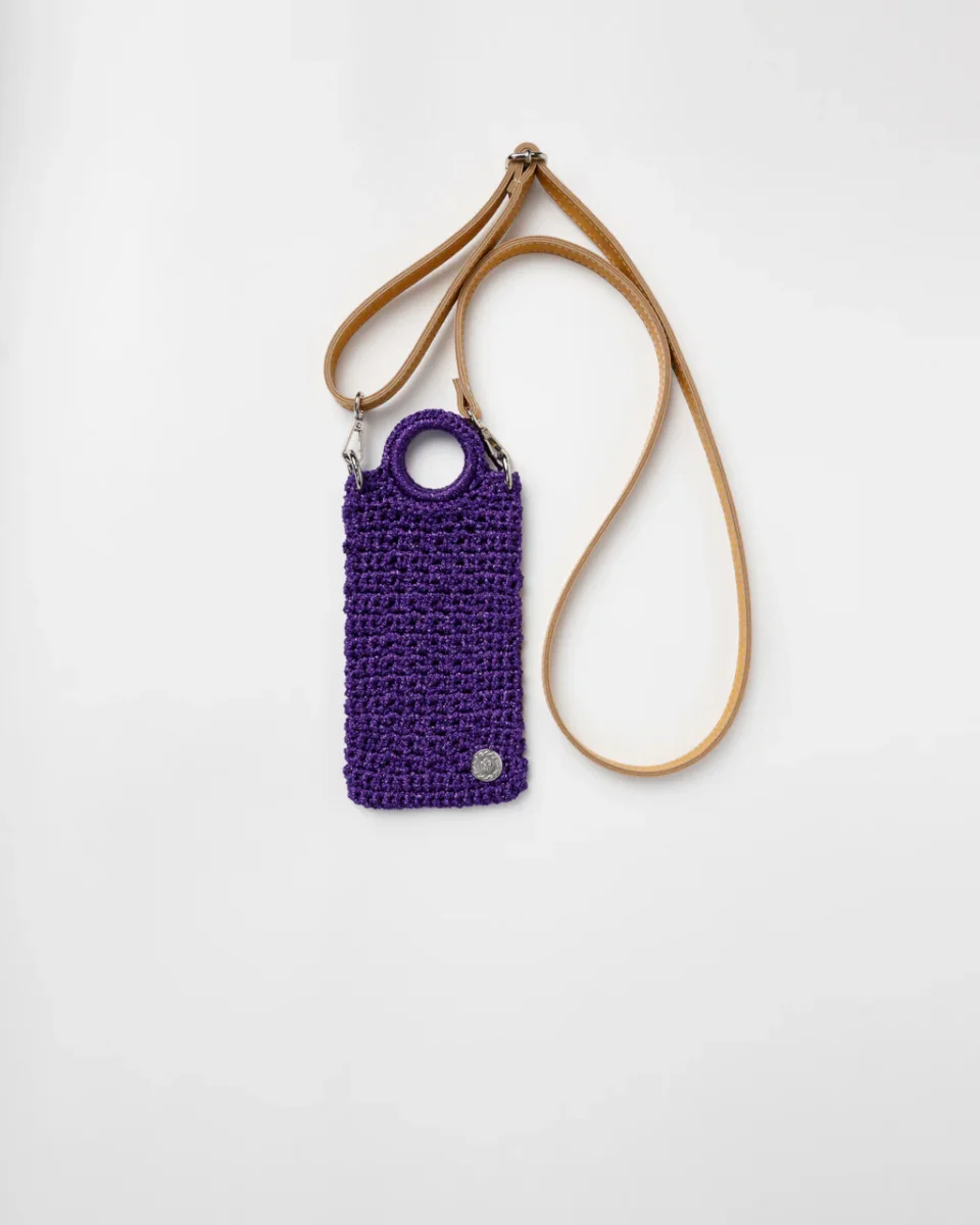 Porta cellulare tracolla crochet KEISI Purple
