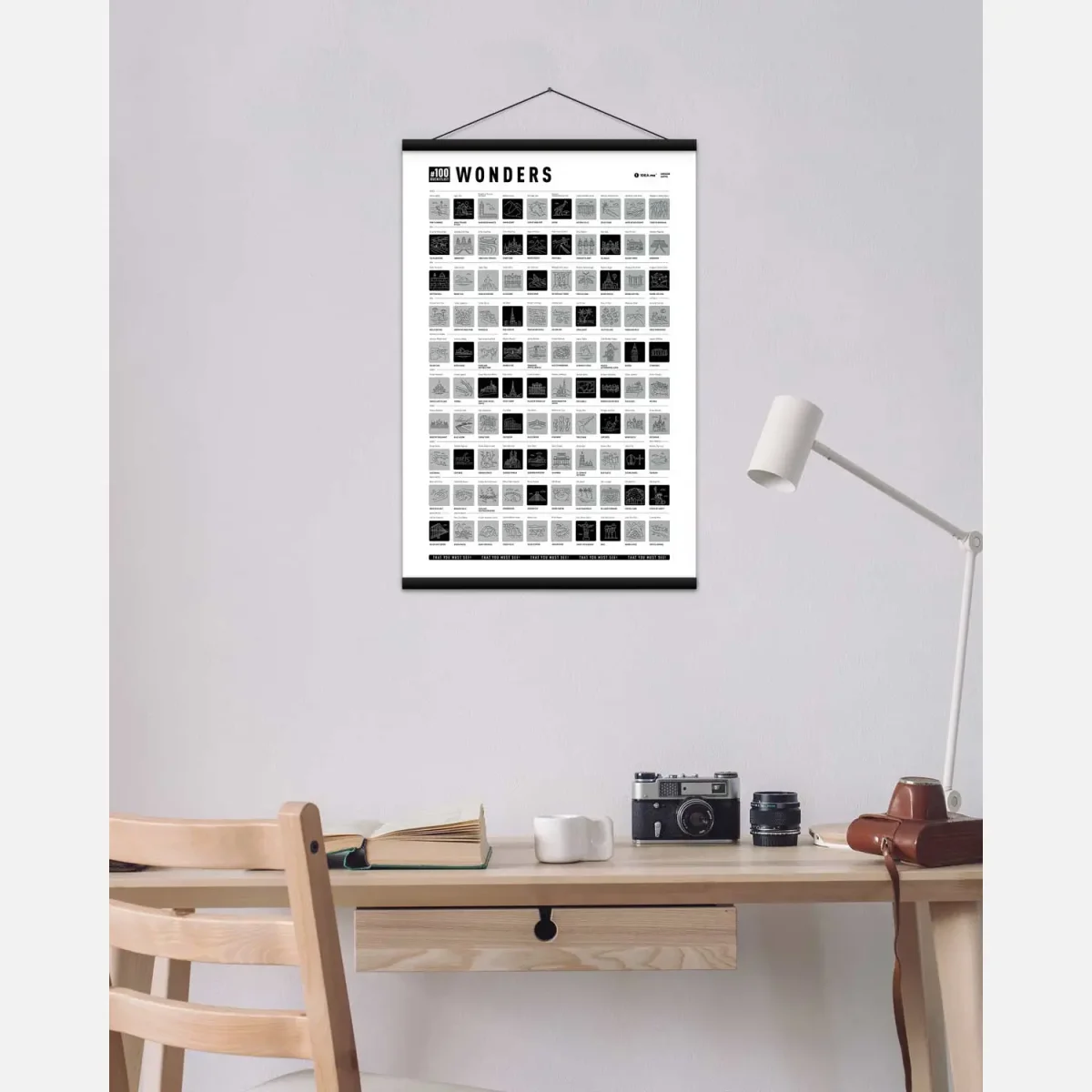 Poster Lista viaggi dei desideri - Edizione 100 MERAVIGLIE - immagine 3