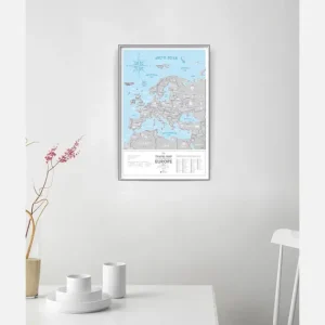 Poster scratch off Europa