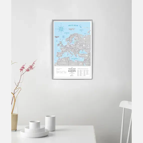 Poster scratch off Europa