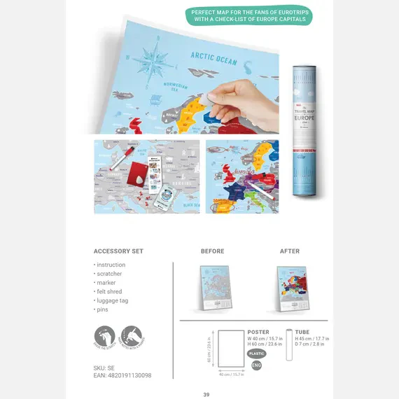 Poster scratch off Europa - immagine 5