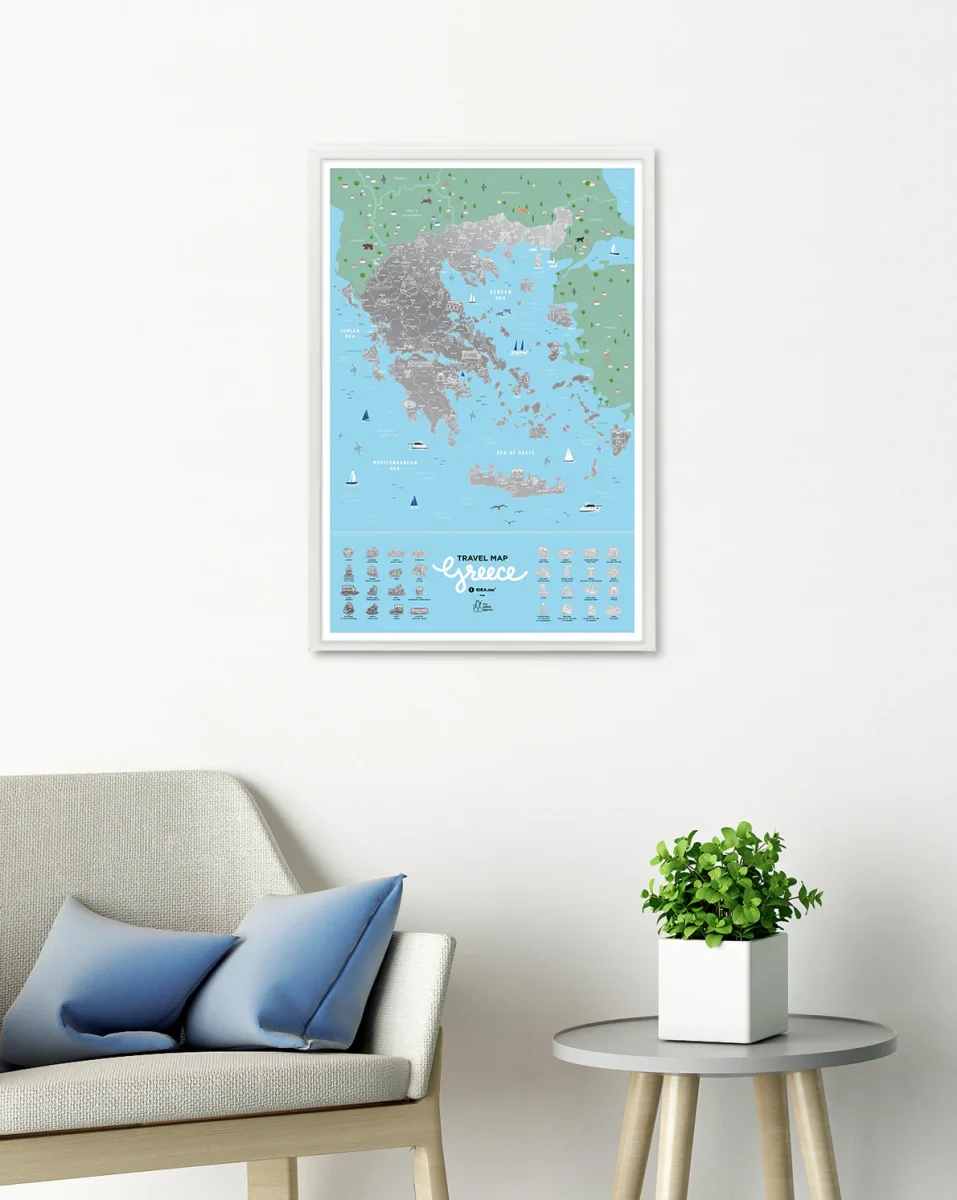 Poster scratch off Grecia