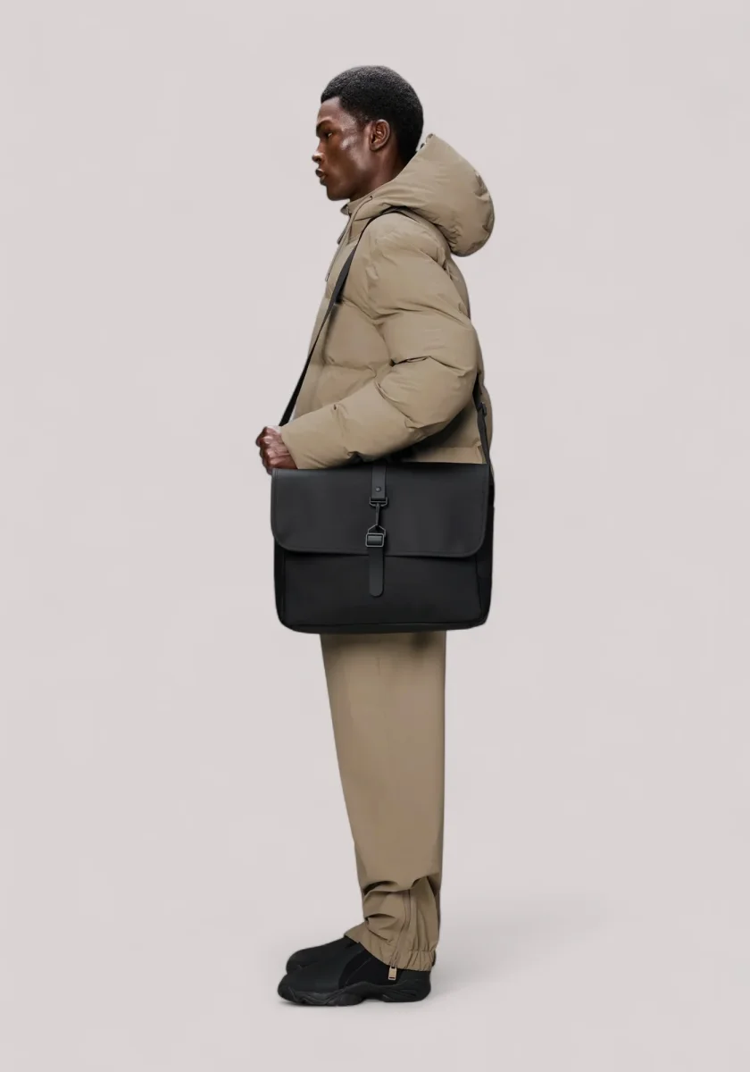 BORSA UNISEX MESSENGER BAG W3 BLACK - immagine 3