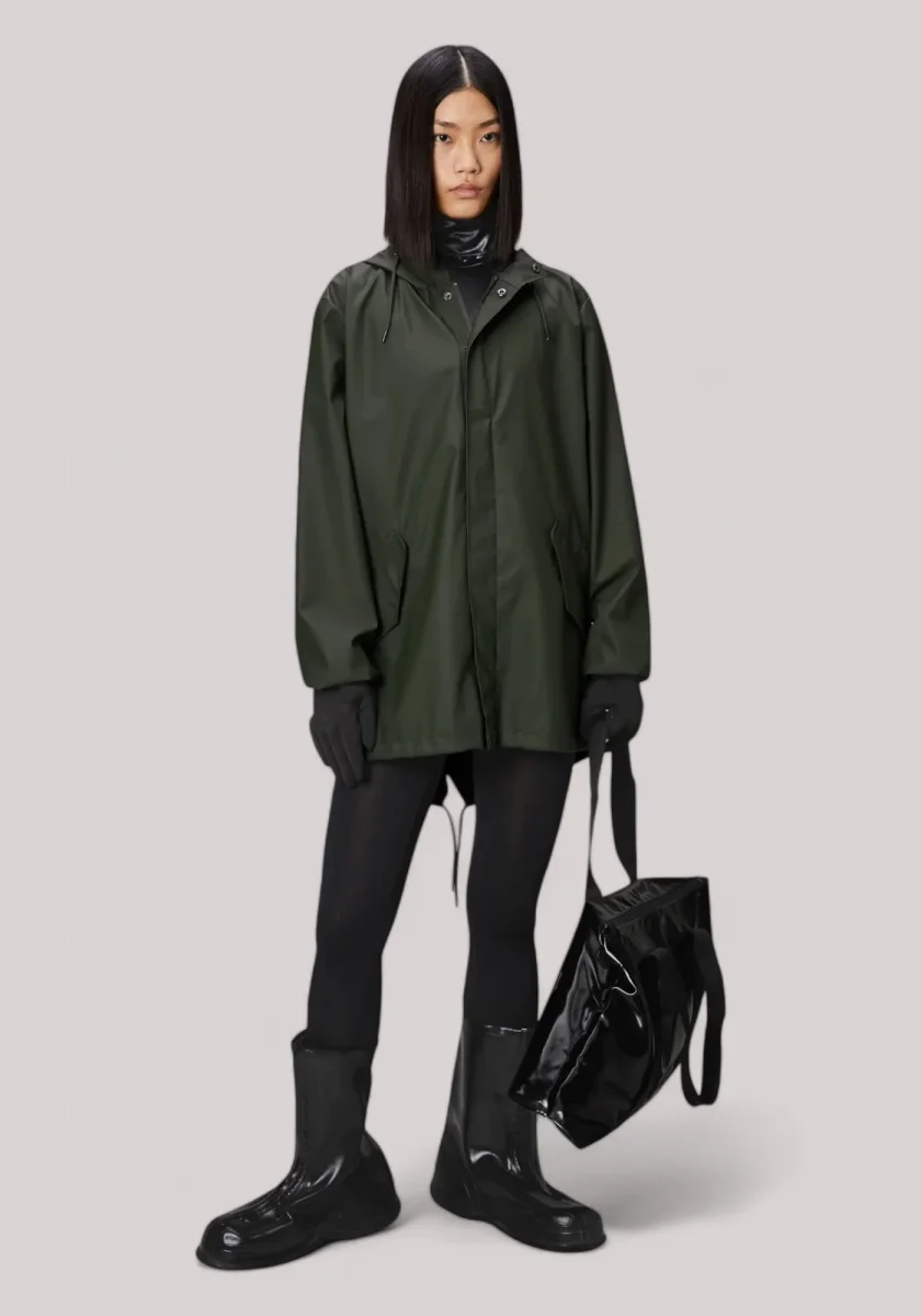 IMPERMEABILE UNISEX GREEN - FISHTAIL JACKET(W3) RA18010 - immagine 3