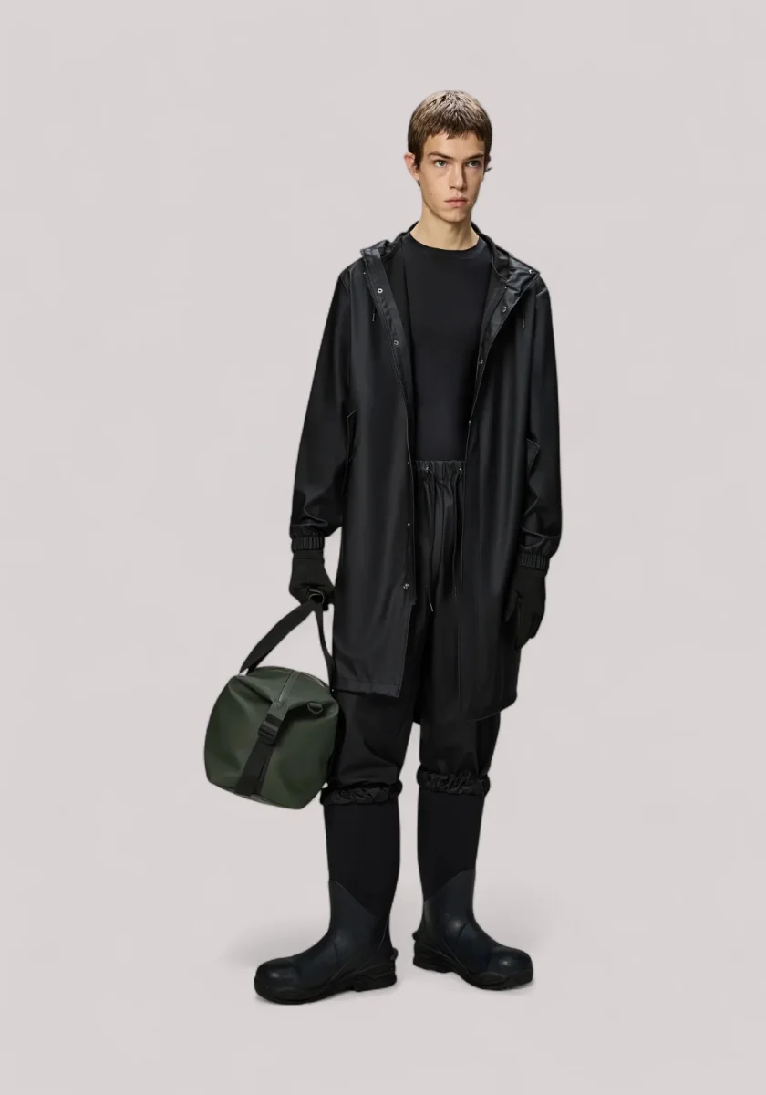 IMPERMEABILE UNISEX FISHTAIL PARKA(W3) BLACK - immagine 3