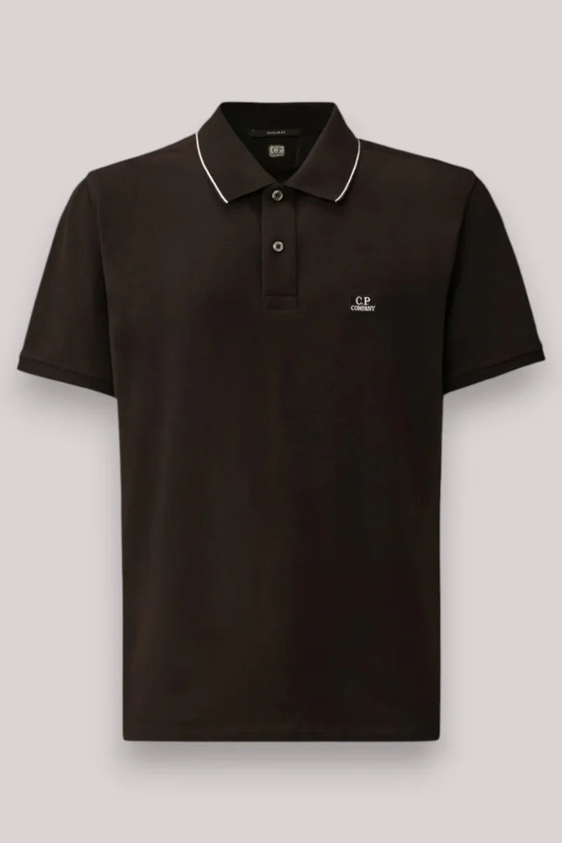 POLO UOMO PIQUET STRETCH BLACK
