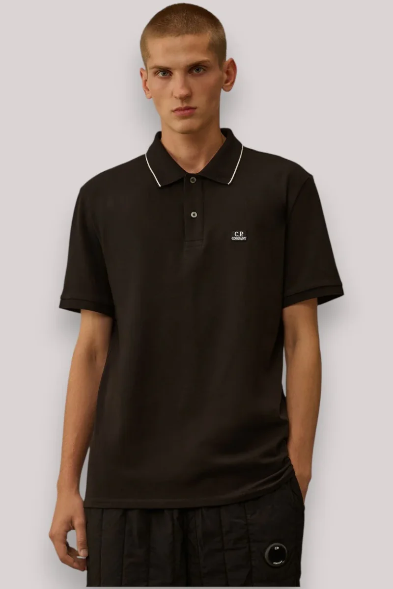 POLO UOMO PIQUET STRETCH BLACK - immagine 3