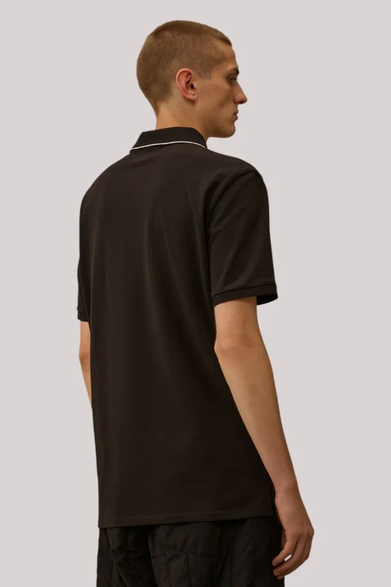 POLO UOMO PIQUET STRETCH BLACK - immagine 5