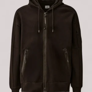 FELPA UOMO FULL ZIP BLACK