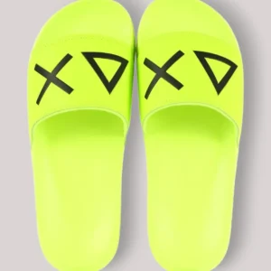 SCARPE UOMO GIALLO FLUO - SLIPPERS LOGO
