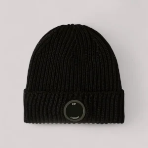 BERRETTO UOMO MERINOS LENS BLACK