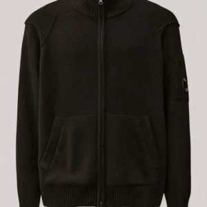MAGLIA UOMO FULL ZIP NERO