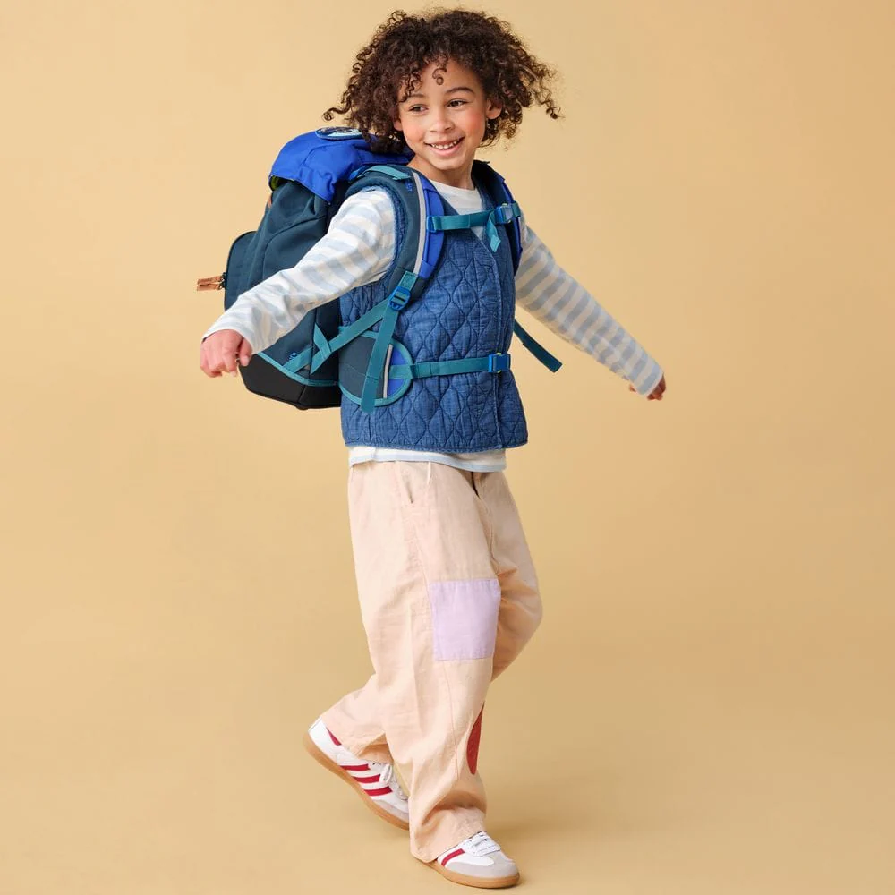 Ergobag Ergonomico Personalizzabile Eco Resistente ad Acqua e Sporco Blu Orso esploratore artico - immagine 3