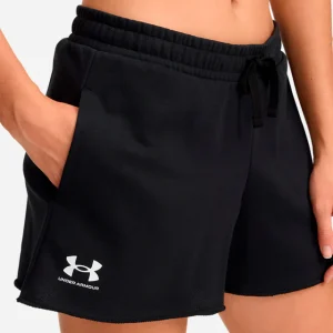 Under Armour Shorts da Allenamento UA Rival Terry Misto Cotone Nero Donna