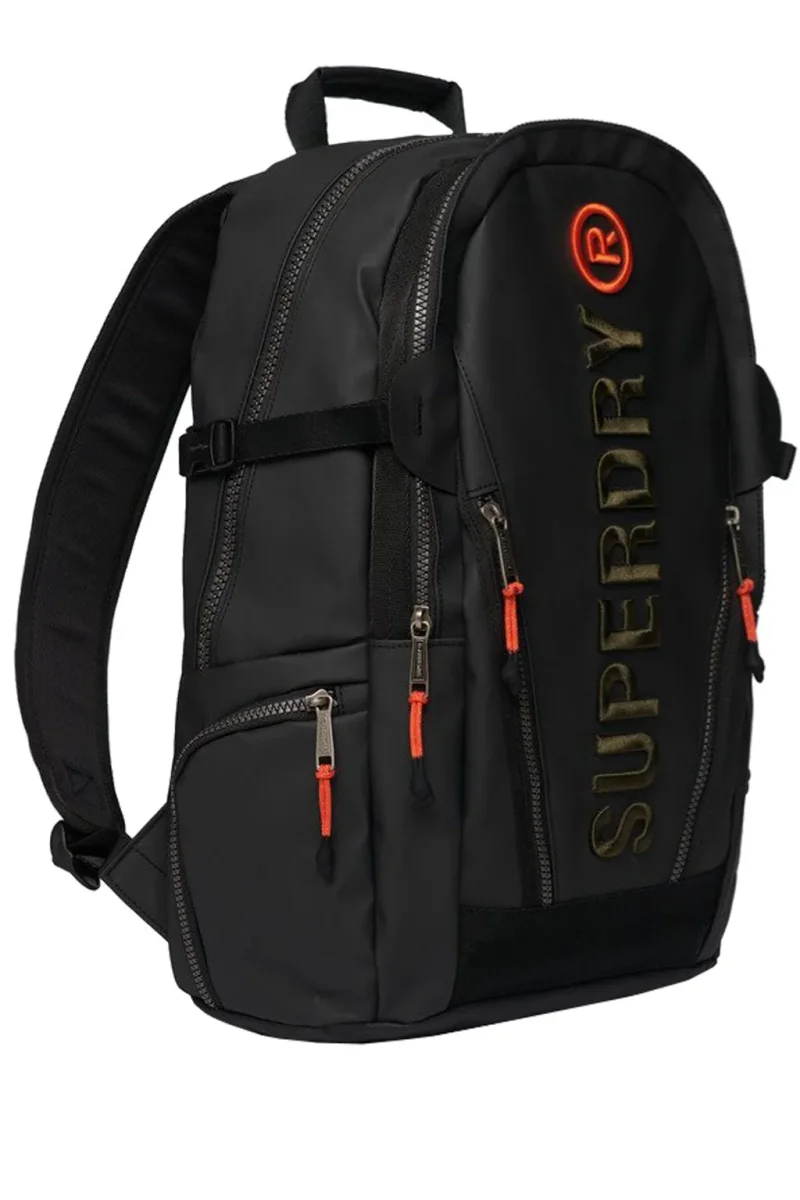 Superdry Zaino Tarp emb ruchsack ricamo logo nero/kaki - immagine 3