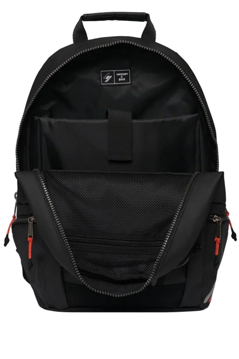 Superdry Zaino Tarp emb ruchsack ricamo logo nero/kaki - immagine 8