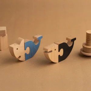 SHARK & WHALE - Gioco in legno per bambini