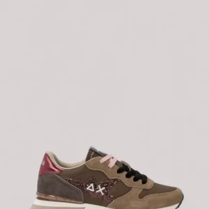 SCARPE DONNA STARGIRL GLITTER LOGO MARRONE