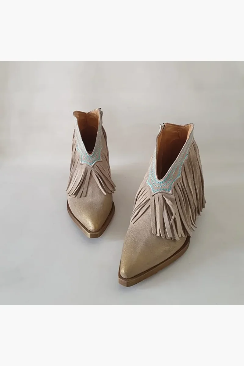 Stivaletti Stephan 180 camoscio beige - immagine 3