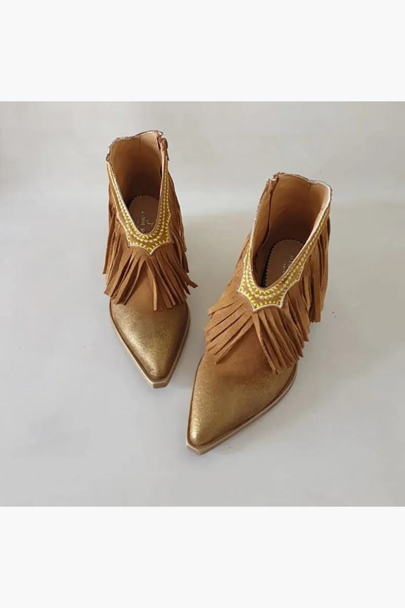 Stivaletti Stephan 180 camoscio cuoio - immagine 4