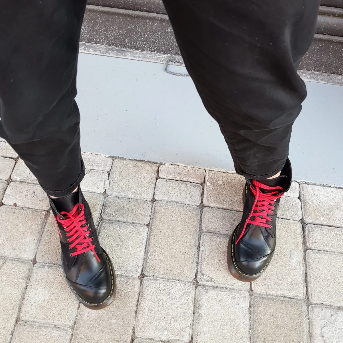 Stivaletti Oxford patch pelle nero - immagine 5