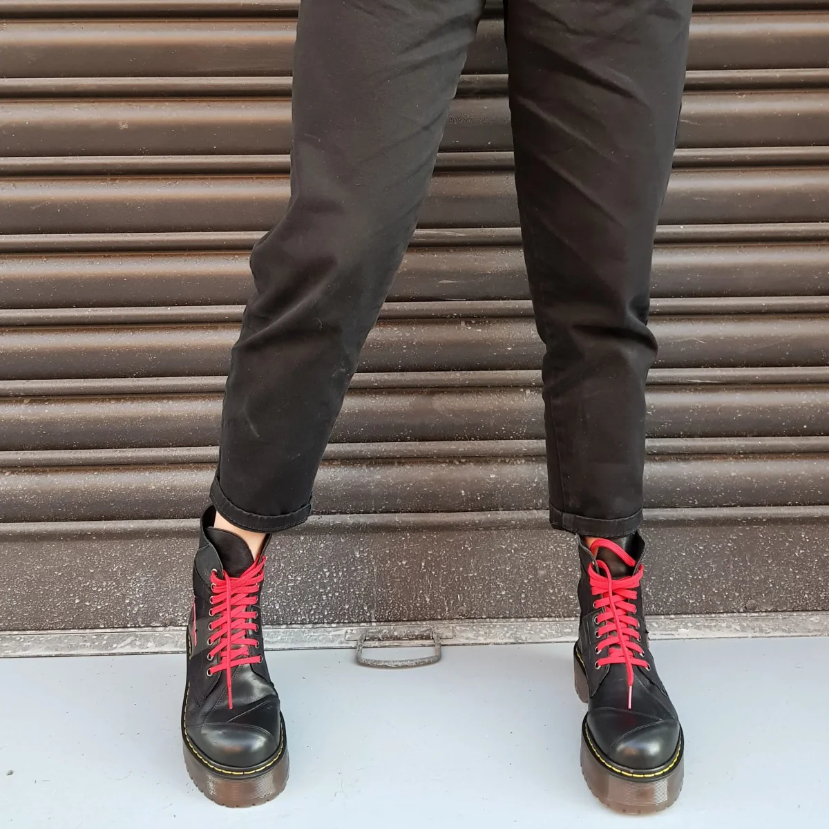 Stivaletti Oxford patch pelle nero - immagine 3