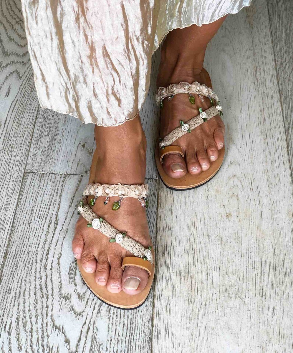 Sandali bassi da sposa LILY - immagine 3