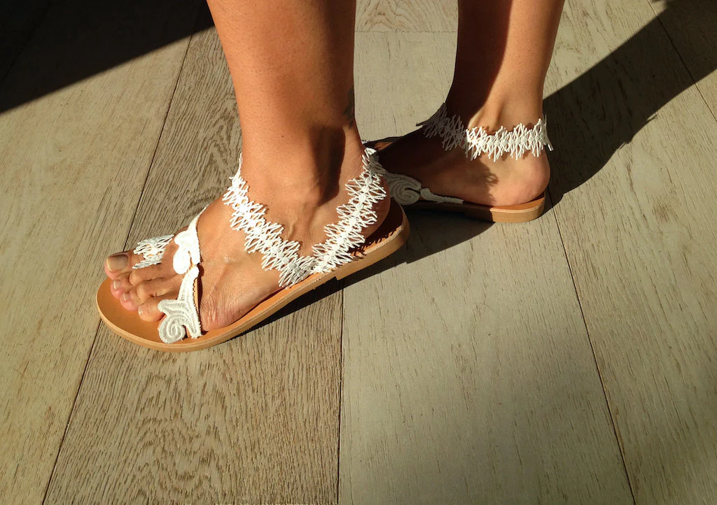 Sandali bassi da sposa OLIVIA - immagine 4