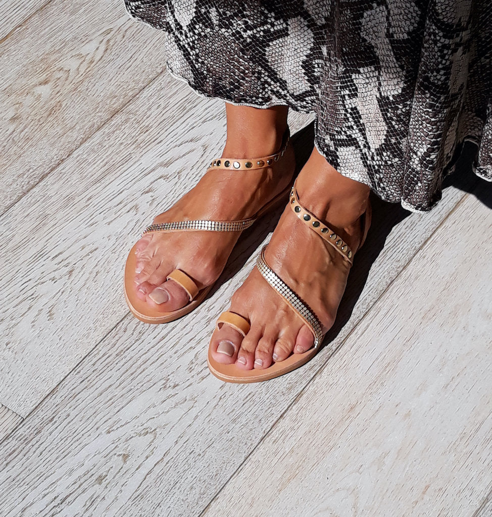 Sandali greci cuoio PERSA - immagine 5