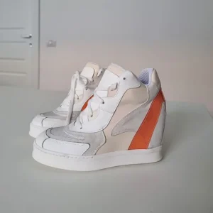 Sneakers Upp Code 2 pelle bianco e camoscio ghiaccio