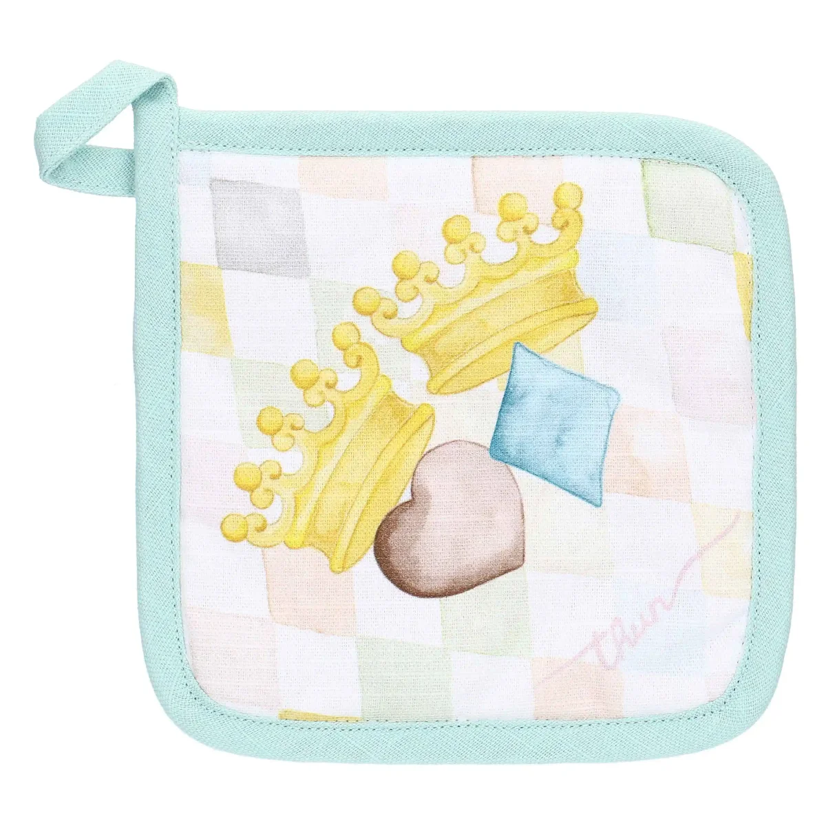 THUN Cestino in vimini con grembiule, guantone e presina Incanto di Primavera B101505 - immagine 8