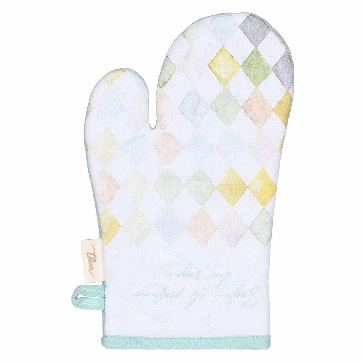 THUN Cestino in vimini con grembiule, guantone e presina Incanto di Primavera B101505 - immagine 7