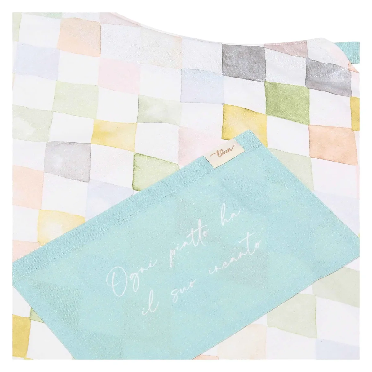 THUN Cestino in vimini con grembiule, guantone e presina Incanto di Primavera B101505 - immagine 5