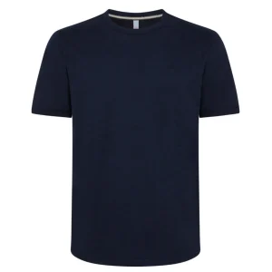 T-SHIRT UOMO COTONE FIAMMATO COLD DYE NABY BLUE - T32112 07