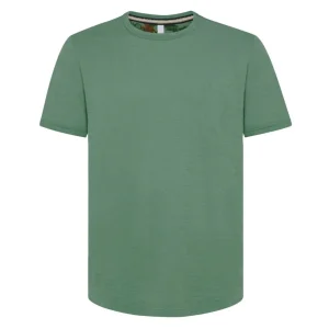 T-SHIRT UOMO COTONE FIAMMATO COLD DYE MILITARE - T32112 19