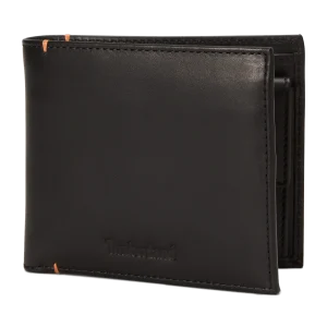 Timberland Portafoglio Bifold Wallet con Portamonete in Pelle Nero Uomo