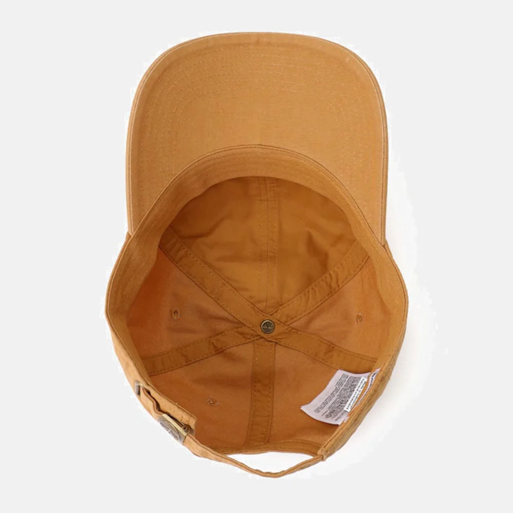 Timberland Cappello Con Visiera Soundview 100% Cotone con Ricami Giallo Wheat Unisex - immagine 3