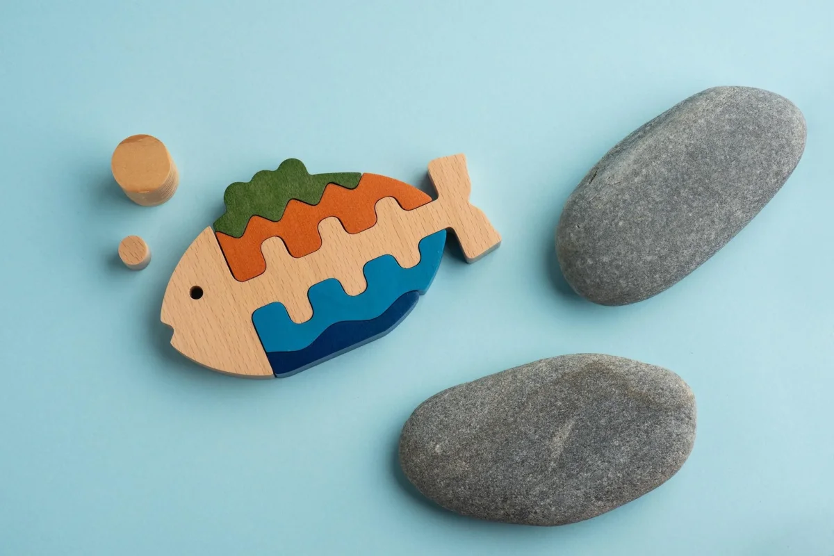 THE FISH - Gioco incastro legno - immagine 4