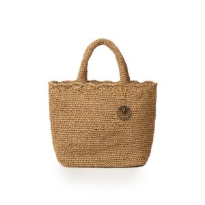 Tote bag paglia CATANIA cammello