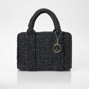 Tote bag uncinetto BELLA Black