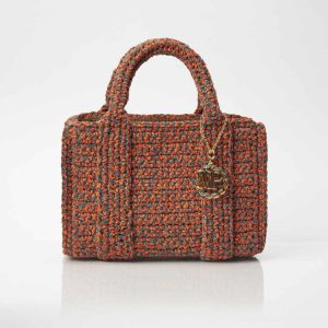 Tote bag uncinetto BELLA Orange