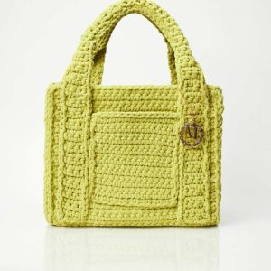 Tote bag uncinetto NIMES Green