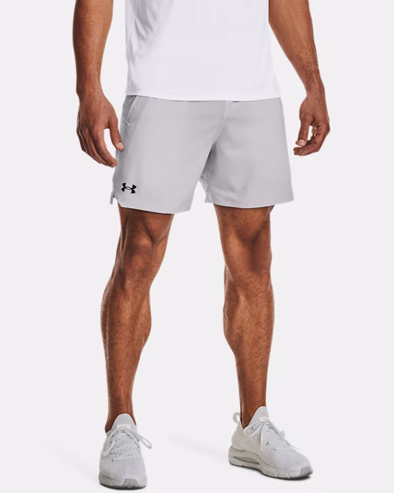 Under Armour Pantaloncini Shorts UA Vanish Woven Allenamento Uomo Grigio Halo - immagine 8