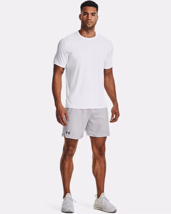 Under Armour Pantaloncini Shorts UA Vanish Woven Allenamento Uomo Grigio Halo - immagine 6