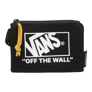Vans Portafoglio con Zip Formula con Maxi Logo in Misto Nylon Nero Unisex